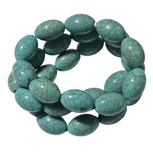 Southwest Turquoise Beaded Stretch Bracelet Multi Strand Stacked Fashion Jewelry